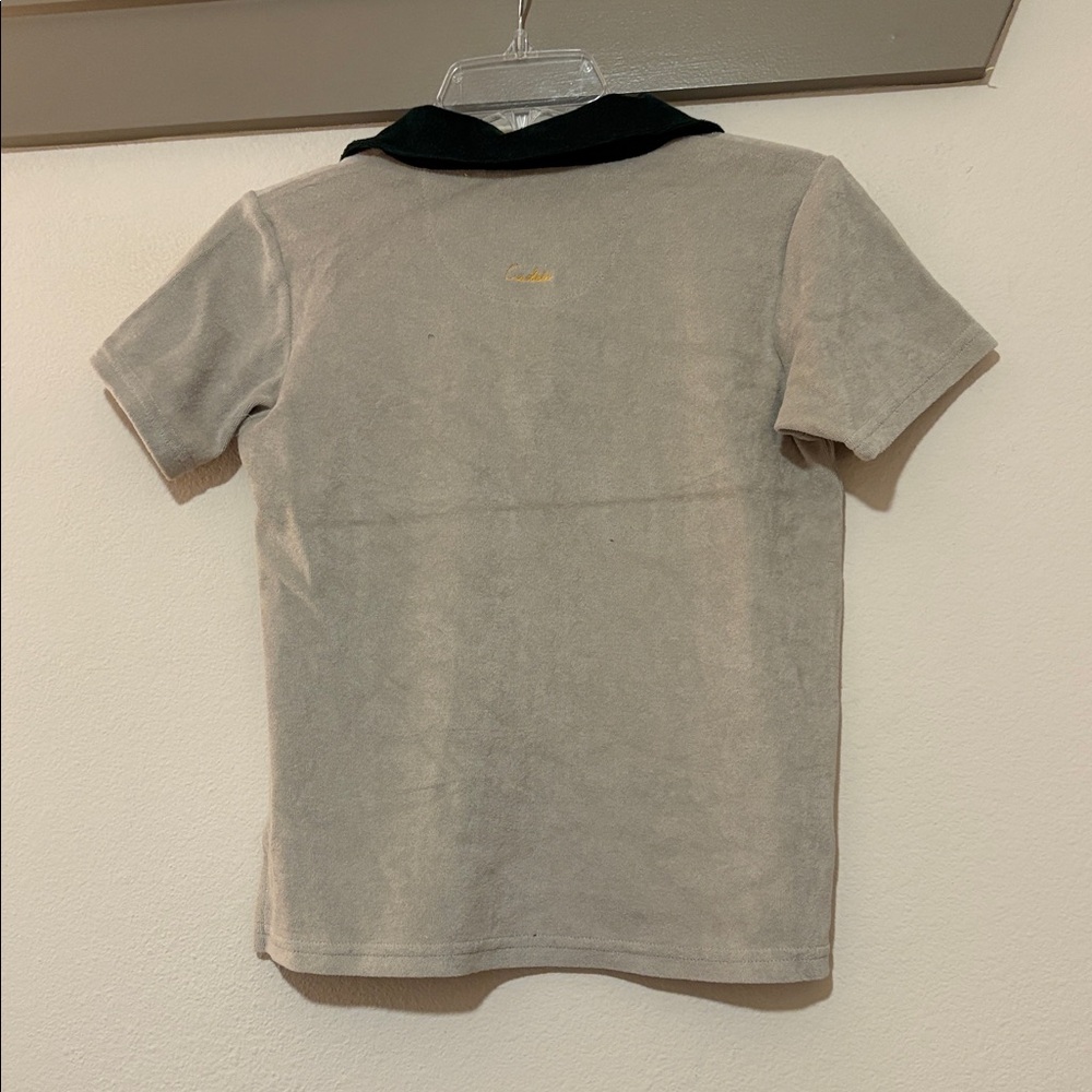 Cadets Casita Terry Polo Shirt in Gray SZ 10 NWT - Picture 2 of 3